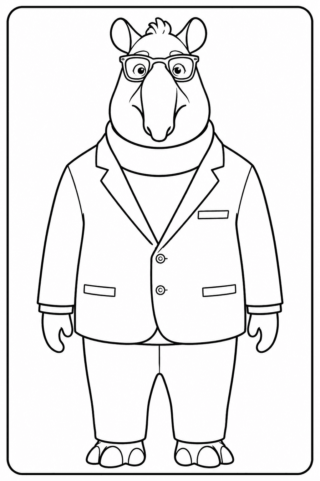 Dibujo para colorear de Dante Mundo