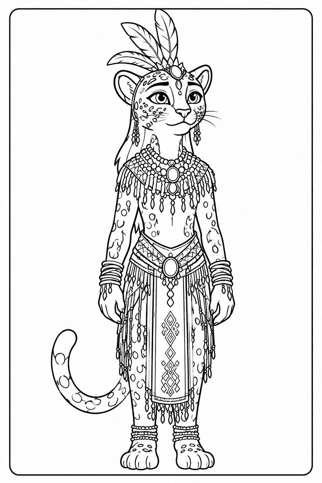 Dibujo para colorear de Waranto