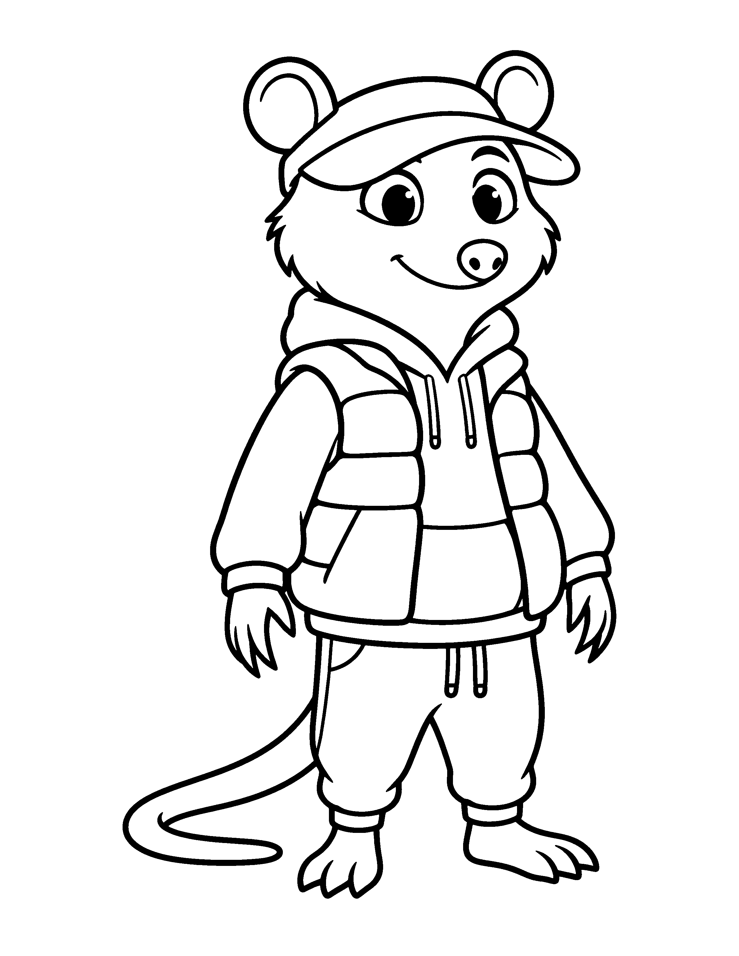 Dibujo para colorear de Rabi El Pelao